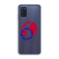 Run The World: Samsung Galaxy A03s Transparant Hoesje