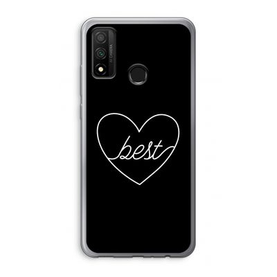 Best heart black: Huawei P Smart (2020) Transparant Hoesje