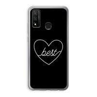 Best heart black: Huawei P Smart (2020) Transparant Hoesje