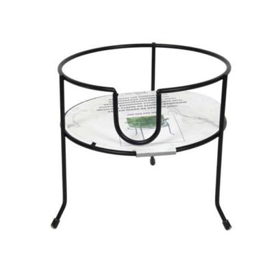 Standaard voor limonade/drankdispenser - zwart - d19 x h19 cm