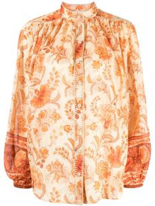 ZIMMERMANN blouse Junie à fleurs imprimées - Orange