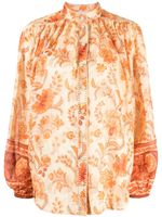 ZIMMERMANN blouse Junie à fleurs imprimées - Orange