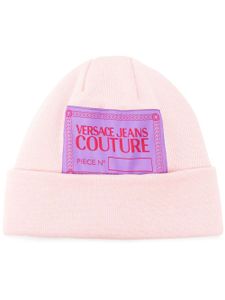 Versace Jeans Couture bonnet à patch logo - Rose