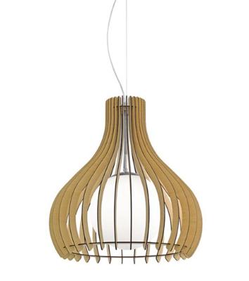 Eglo HanglampTindori 50cm lichtbruin hout - 96214