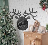 Krijtbord sticker rendier kerstmis