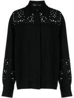 Proenza Schouler chemise en crêpe à broderies anglaises - Noir - thumbnail