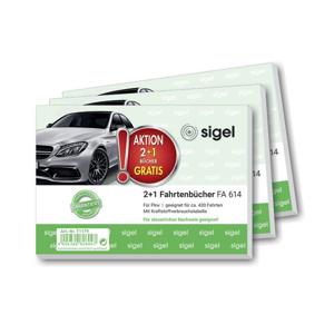 Sigel T1179 DIN A6 liggend Ritregistratieboek Aantal paginas: 40 3 stuk(s)