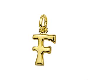 TFT Bedel Letter F Goud