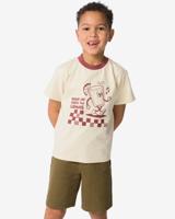HEMA Kinder T-shirt retro ecru (ecru)