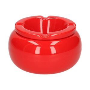 Ronde asbak rood 11 cm   -