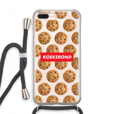 Koekerond: iPhone 7 PLUS Transparant Hoesje met koord