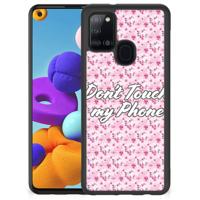 Samsung Galaxy A21s | TPU Hoesje | Flowers Pink DTMP