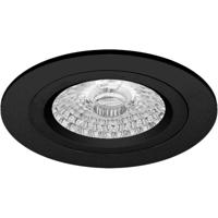 Spot Armatuur GU10 - Pragmi Pulse Pro - GU10 Inbouwspot - Rond - Mat Zwart - Aluminium - Ø78mm