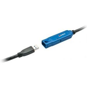 Lindy 43229 USB-kabel 15 m USB 3.2 Gen 1 (3.1 Gen 1) USB A Zwart