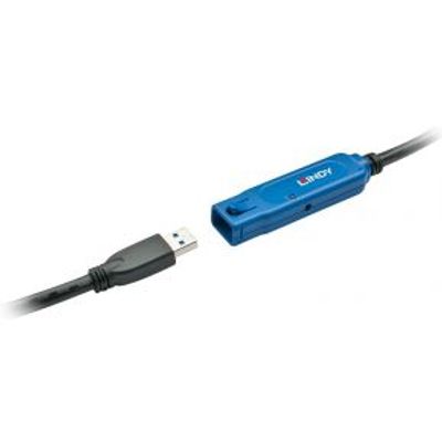 Lindy 43229 15m USB A USB A Mannelijk Mannelijk Zwart USB-kabel
