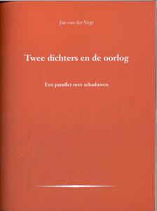Twee dichters en de oorlog (Paperback)
