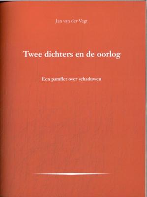 Twee dichters en de oorlog (Paperback)