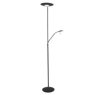 Steinhauer Vloerlamp met leeslampjeZenith 2-lichts zwart - 7972ZW