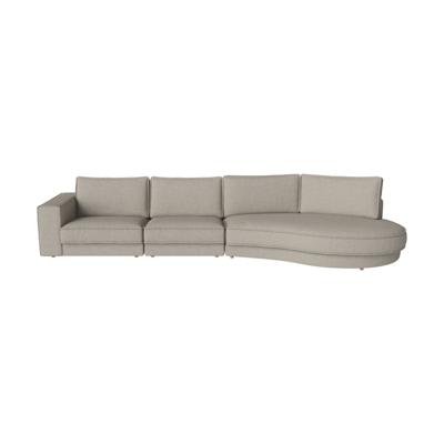 Bolia Noora 4-zits bank 400 cm open eind rond rechts Monza sand