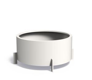 Aluminium plantenbak Drum 120x60cm. op=op