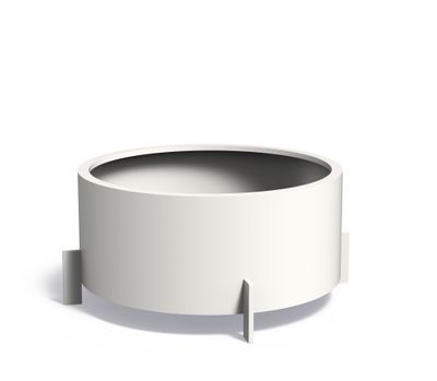 Aluminium plantenbak Drum 120x60cm. op=op