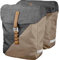 Racktime dubbele tas "heda" double bag heda desert sand/dust grey