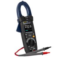 PCE Instruments Stroomtang, Multimeter, Elektrotester Digitaal Datalogger, Automotive, Sproeidicht (IP65), Incl. spanningstester CAT IV 600 V, CAT III 1000 V