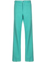 Lanvin pantalon droit à taille ceinturée - Vert