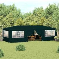 Partytent met zijwanden professioneel 90 g/m² 4x9 m groen