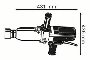 Bosch Professional 0601435103 Bosch Power Tools Slagmoersleutel