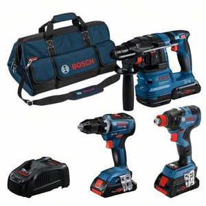 Bosch Blauw | Combopack | GSR 18V-55 + GDX 18V-200 + GBH 18V-22 | 18V | 3 x 4.0Ah + lader | In tas - 0615A5003B