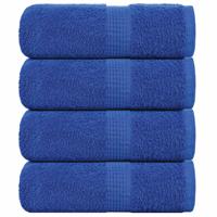 Zeepdoekjes 4 st 30x30 cm 360 g/m 100% katoen blauw