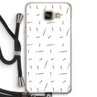 Hipster stripes: Samsung Galaxy A5 (2016) Transparant Hoesje met koord
