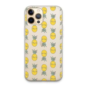 Ananas: iPhone 13 Pro Max Transparant Hoesje