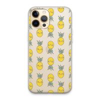 Ananas: iPhone 13 Pro Max Transparant Hoesje Ananas: iPhone 13 Pro Max Transparant Hoesje