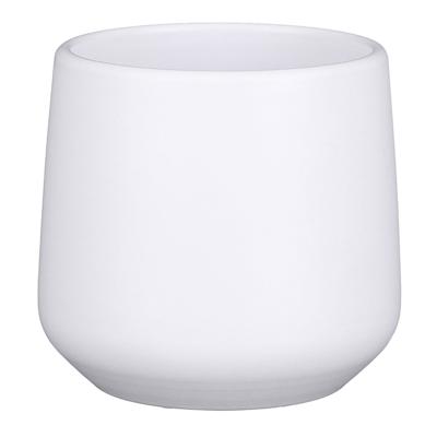 Mica Decorations Plantenpot - mat wit - H13.5xD14cm - keramiek - Bloempot voor kamerplant