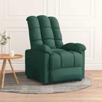 Fauteuil verstelbaar stof donkergroen