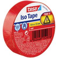 tesa 56192-00013-22 Isolatietape Rood (l x b) 10 m x 15 mm 1 stuk(s)