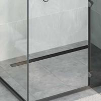 Doucheafvoer 2-in-1 met 360° Sifon Zwart 100 cm