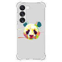 Samsung Galaxy S23 Stevig Bumper Hoesje Panda Color - thumbnail