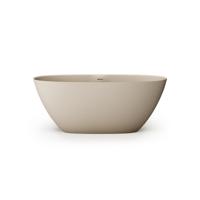 Zeza Element Vrijstaand Bad - 160x75x60cm - solid surface - mat beige SW1208802