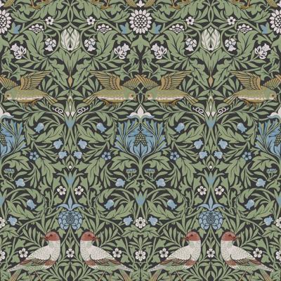 Dutch Wallcoverings Hidden Tr2 -Bird Green/Blue - Groen/Blauw