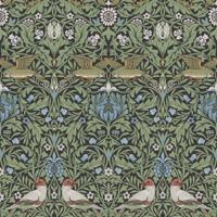 Dutch Wallcoverings Hidden Tr2 -Bird Green/Blue - Groen/Blauw