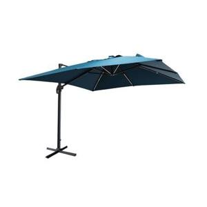 sweeek - Rechthoekige LED parasol 3x3m met hoes