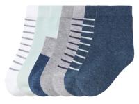 lupilu 7 paar kinder sokken (Wit/grijs/blauw, 19-22)