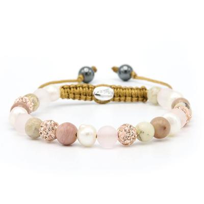 Karma Armband Spiral Every Day Rose Crystal