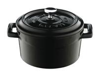 LAVA Casserole mini rond - Ø100mm - 0.35Ltr - Zwart/Zwart