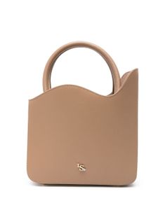 Le Silla sac à main Ivy medium à plaque logo - Marron