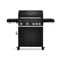 Burnhard 4-pits gasbarbecue Big Fred Deluxe Black Series