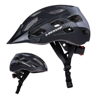 Volwassen Fietshelm Dunlop M Zwart LED Licht